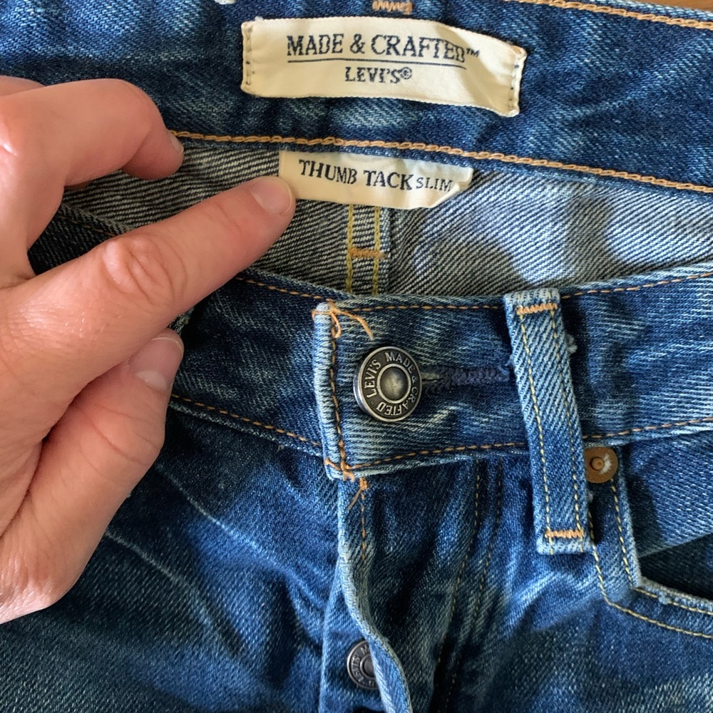 Levi’s made and crafted worn in cropped Jan’s - Picture 11 of 12